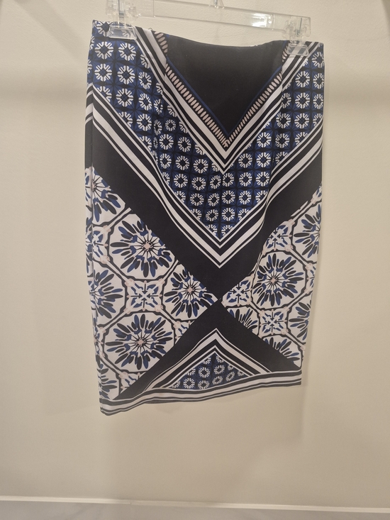 INC International Concepts Dresses & Skirts - INC International Concepts Navy And White Floral-Abstract Skirt
